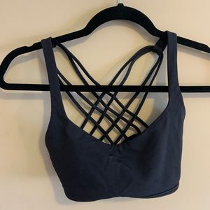 Lululemon Free to be Wild bra, black, size 6